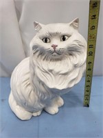 14 inch Persian cat ceramic statue