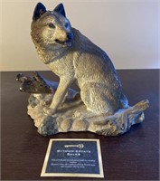 "The Sentry" Living Stone Inc. Wolf Sculpture