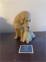 Golden Retriever & Pup Sandicast Figurine