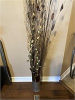 Large Cylinder Vase & Dried Branches