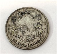 1946 Canada Fifty Cent Silver Circulated Coin