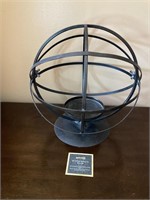 Metal Open Sphere Candle Holder Decor
