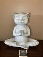 Yoga Cat Heavy Sculpture