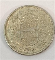 1958 Canada Fifty Cent Silver Circulated Coin