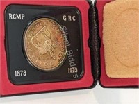 1873 -1973 RCMP Canada Silver Dollar Coin