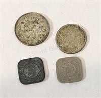 1920's - 50's Nederland Silver & Mixed Coins