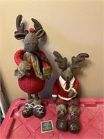 2 Knit Christmoose Decorations