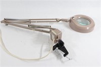 Adjustable Clamp-on Magnifying Work Light