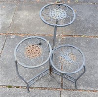 Metal 3 Section Plant Stand
