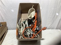 Power strips, extension cords light