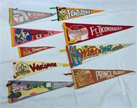Lot Of 9 Assorted Pennants