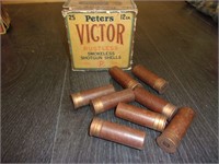 old shotshell box victor ODD shells 5167