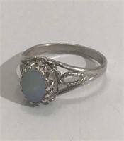 Vintage Sterling & Opal Ring UJC