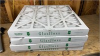 4 Air Filters 20x20x2 Glasfloss