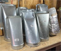 8 Duct End Stack Boot Galvanized