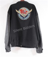 CBC Radio Canada Leather / Wool Bomber Jacket