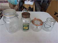 atlas canning jar lot etc