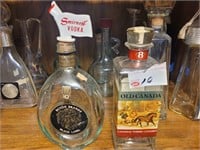 2 Vintage Liquor Bottles