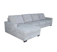 Lifesmart 2-Pc. Sofa Chaise Set - Gray