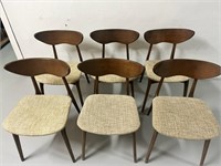 Rare Antique 1950's Teak - Set/6