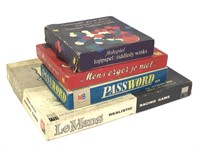 Vtg Board Games 1961 LeMans, Password & More