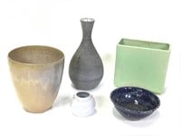 Misc. Handmade Pottery Vases & Bowls