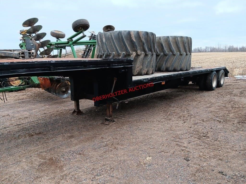 1990 Fontaine 48' step deck semi trailer