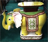 Oriental Ceramic Elephant Plant Stand