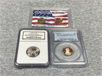 Group of PCGS & NGC Graded Coins and Set