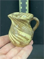 Charles Lisk Pottery Miniature Swirl Pitcher