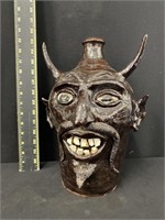 Jason Mahlke Devil Pottery Face Jug