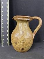 Vintage Unsigned Pottery Pitcher