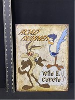 Road Runner & Wile E Coyote Metal Sign