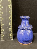 Richard Kale Cobalt Blue Pottery Vase