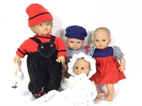 4 Vtg Lissi & Other Baby Dolls