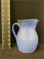 Charles Lisk Cobalt Blue Pottery Pitcher