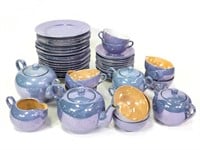 40+ Pc. Japanese Lusterware Tea Set w/ Plates