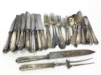 30+ Misc. Silver Plated Knives & Other Utensils