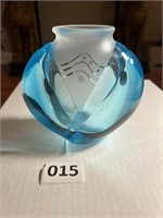 Michael Shearer Deco Art Glass Vase Well Made