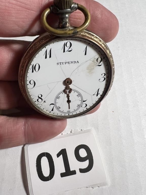 Antique Stupenda Memorial Pocket Watch