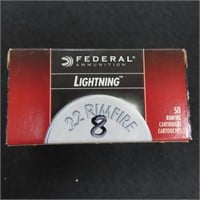 Fifty (50) cartridges: Federal Lightning .22LR