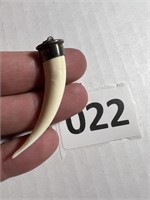 African Sterling Silver Mini Tusk Pendant