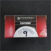 Fifty (50) cartridges: Federal Lightning .22LR