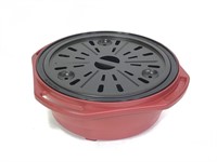 Round Red Microwave Cooker