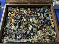 Showcase Lot Costume Jewelry. Preview A Must.
