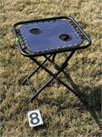 Folding table w 2 cup holders