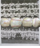 1930s N Y  Yankees vs Athletics Signed Baseball