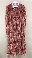 SIZE : L - Women’s Large Ed Saison Floral Dress