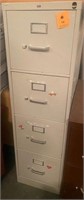 4 drawer tan metal file cabinet Hon brand