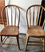 Antique Windsor Back/Spindle Chairs